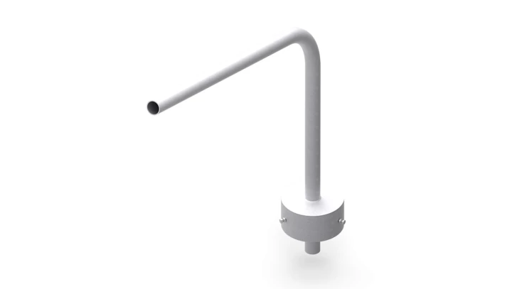 OG Wysięgnik lampowy na słup żerdziowy fi 60 mm 120stopni fi173 40600202