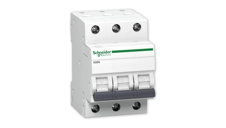 Wyłącznik nadprądowy 3P C 63A 6kA AC K60N-C63-3 A9K02363