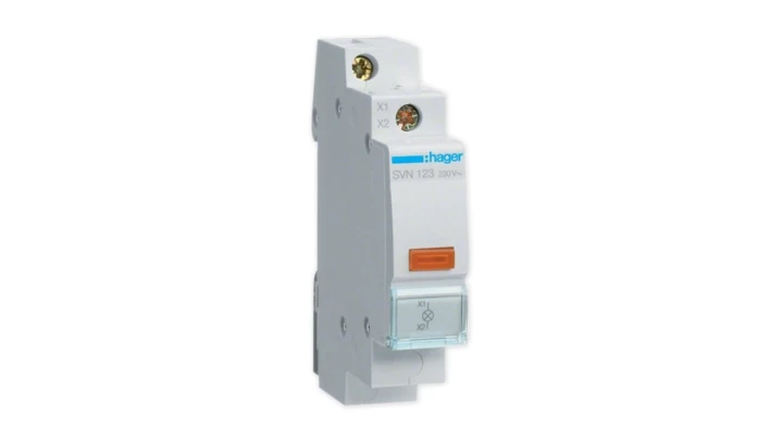 Lampka modułowa pomarańczowa 230V AC SVN123