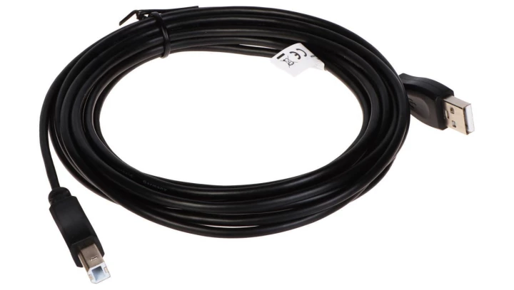 DIGITUS Kabel drukarkowy USB 2.0 A / B (wtyk / wtyk) czarny 5m