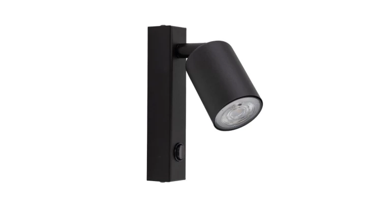 Kinkiet lampa ścienna czarna z włącznikiem TOP BLACK 5738 TK Lighting
