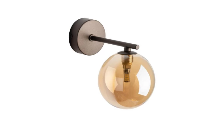 Kinkiet ESTERA szklany bursztynowy klosz 1xG9 4527 TK Lighting