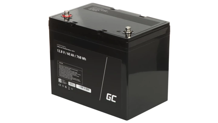 Akumulator LiFePO4 Green Cell 12V 12.8V 60Ah do systemów fotowoltaicznych, kamperów i łódek