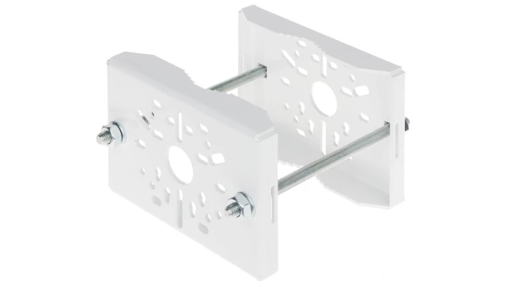 Uchwyt słupowy do kamer 170x120mm biały