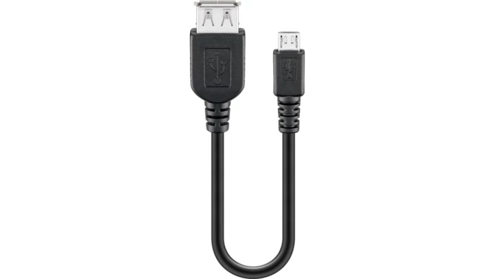 Przedłużacz USB 2.0 A-Micro B F/M 0,2M Czarny ICOC MUSB-AAF-002
