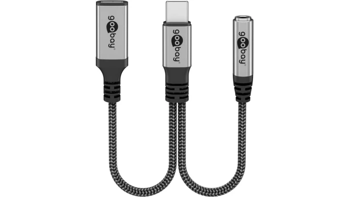 Adapter USB-C do USB-C i jack, 3,5 mm AUX 74524