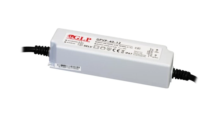 Zasilacz GPVP 36W 12V DC ip67 gpvp-40-12 3A z filtrem pfc glp do led
