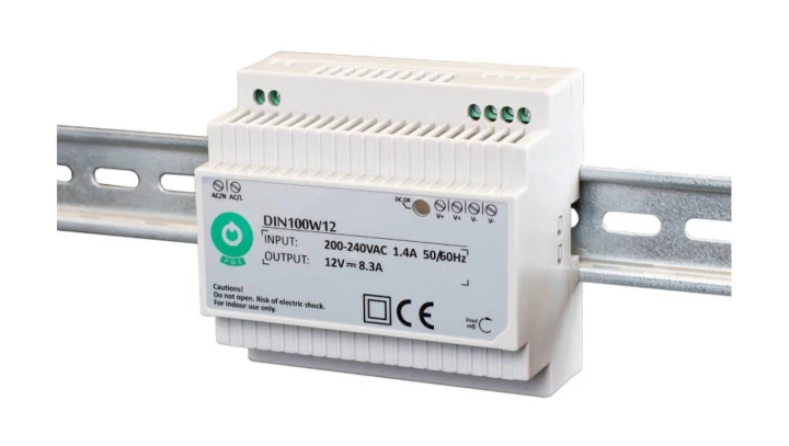 Zasilacz POS na szynę DIN 100W 24V DC 4,15A DIN100W24