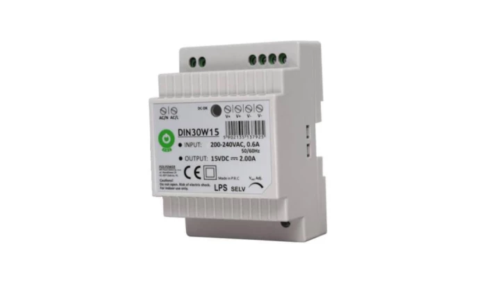 Zasilacz POS na szynę DIN 30W 12VDC 2,5A DIN30W12