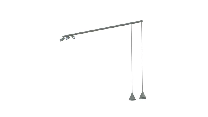 Lampa przysufitowa FOURTY 5xGU10 R50, GU10 R35 Umbra gray 11472 Nowodvorski