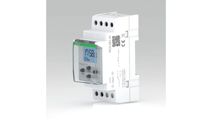 Zegar programowalny tygodniowy zewnętrzne wejście sterujące pracą zegara PCZ-521.3 PLUS