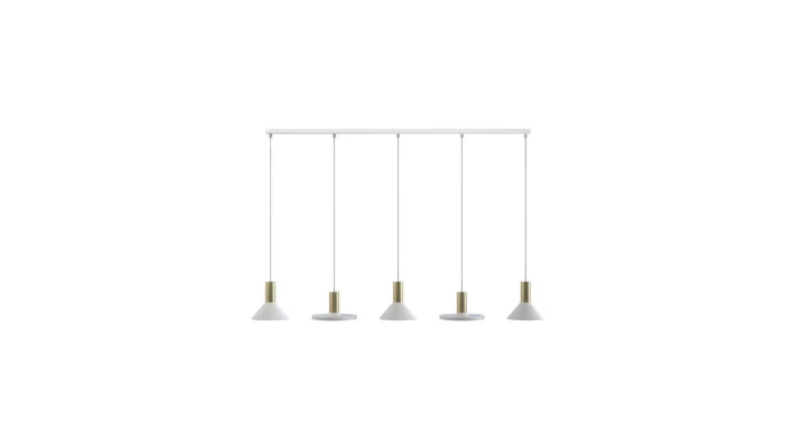 Lampa wisząca HERMANOS V WHITE/SOLID BRASS 8033 Nowodvorski Lighting