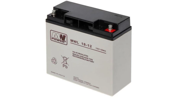 Akumulator AGM 12V 18Ah (181x77x167mm) MWL 18-12