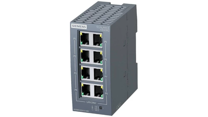 Switch przemysłowy SCALANCE XB008G 8xRJ45 10/100/1000 Mbit/s 6GK5008-0GA10-1AB2