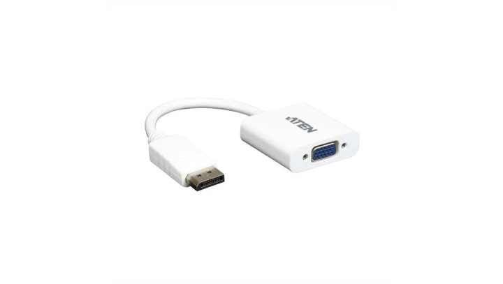 Adapter DisplayPort - VGA (D-Sub VGA 15-pin) Full HD (wtyk / gniazdo) biały ATEN VC925