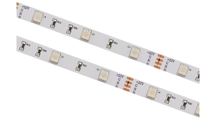 Taśma 30LED/m 1m 24V 7.2W RGB IP68 275lm 10mm SPB-30-68-RGB-24