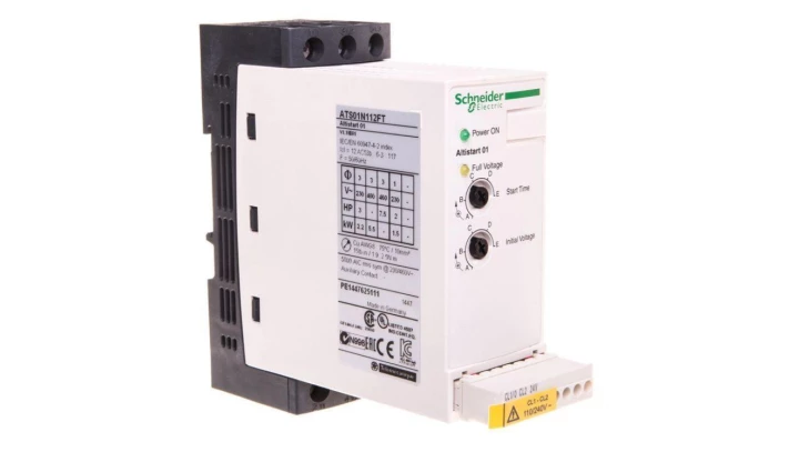 Softstart 1/3-fazowy 110-480V 12A 1,5/2,2/5,5kW 230/230/400V Altistart ATS01N112FT