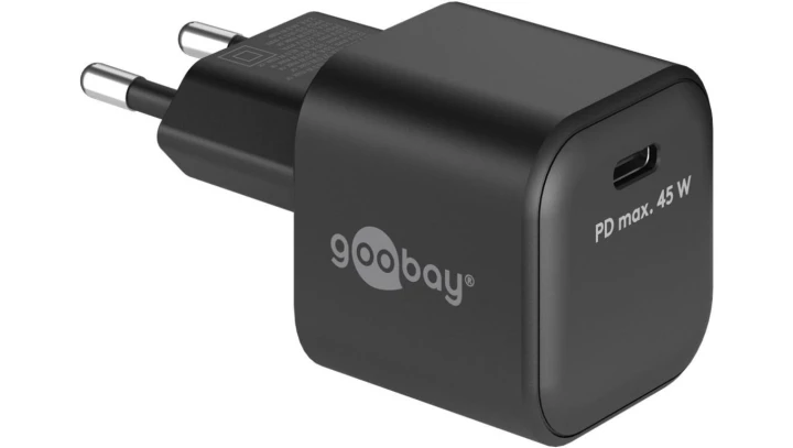 Szybka ładowarka USB-C™ PD Nano (45 W), czarna, 65331