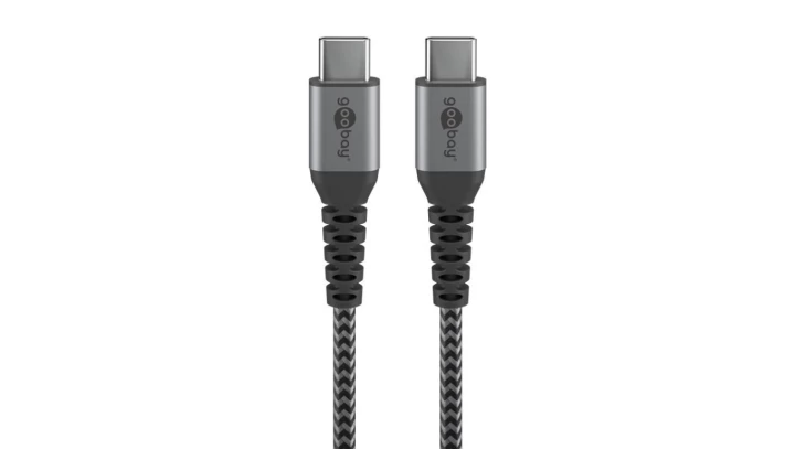 Kabel USB-C™ do USB-C ™ tekstylny z wtyczkami metalowymi 1 m 49302