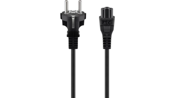 Kabel zasilający C5 1m, czarny 57846