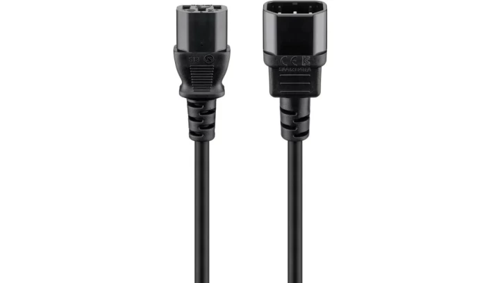 Kabel przedłużający IEC C14 - IEC C13 1m 95125