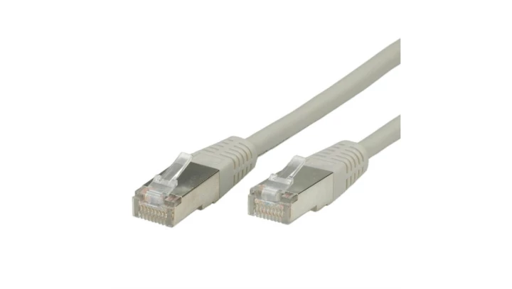 Patchcord S/FTP kat.6 PiMF kabel sieciowy LAN 2x RJ45 linka szary 1m