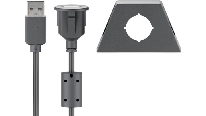 Przedłużacz biurkowy USB 2.0 High Speed 2m 93351