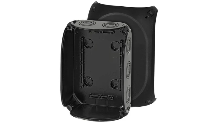 Puszka n/t odgałęźna 180x130x77mm IP66/67 czarna KF 1000 B 62000058