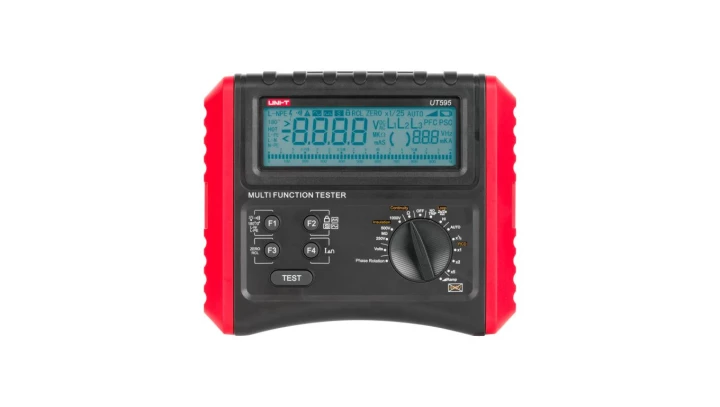 Miernik wielofunkcyjny z funkcją testu wyłączników RCD tester cyfrowy LCD do instalacji elektrycznych UNI-T UT595