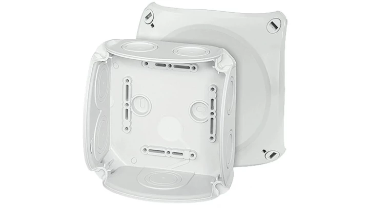 Puszka odgałęźna 130x130x77 bez zacisków IP66 szara DK 0600 GZ 62000153