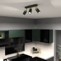 Lampa sufitowa JOKER GREEN/GOLD 3xGU10 MLP7719 Milagro