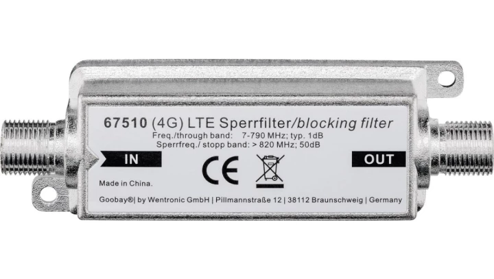 Filtr LTE/4G zewnętrzny F - F 67510