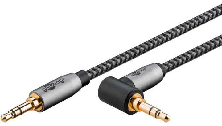 Kabel połączeniowy audio AUX, 3,5 mm stereo, 90 stopni 65282 /3m/