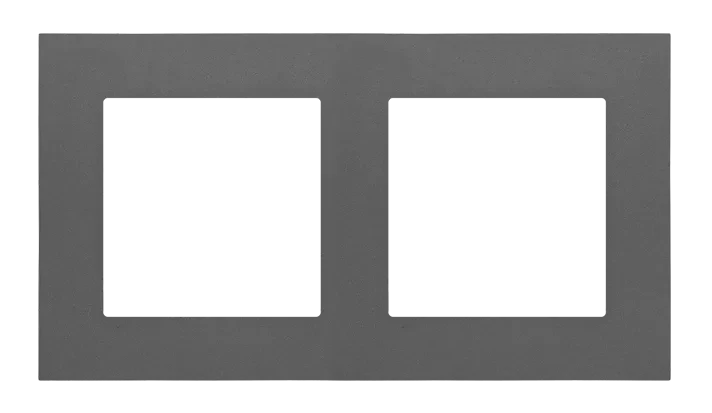 Simon 55 Ramka 2-krotna LINE Grafitowy mat TR2/116