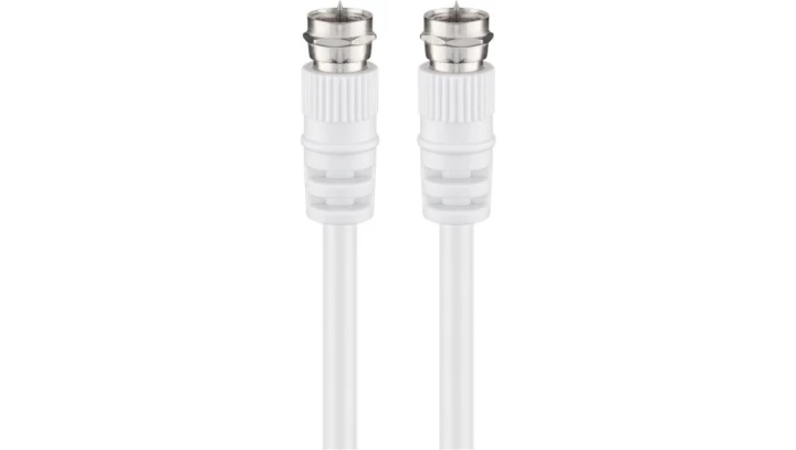 Przewód antenowy satelitarny F 2,5m biały 11724