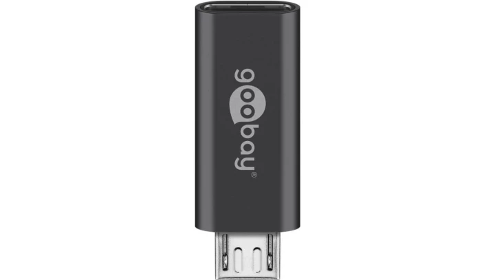 Adapter USB-C - microUSB 2.0 (typ B) szary 55553