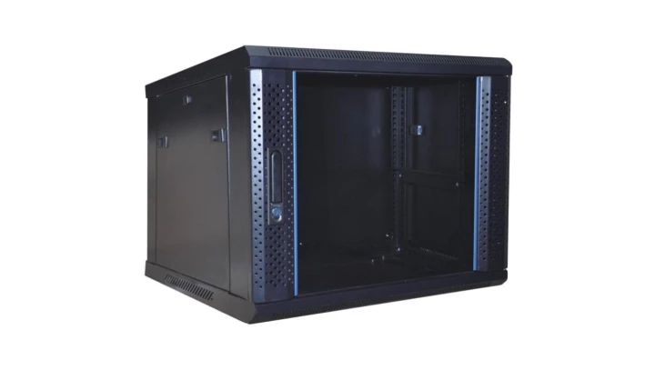 GT Networks Szafa Wisząca RACK 19 cali 9U 450mm czarna do samodzielnego montażu GTS-19-9U450-AB