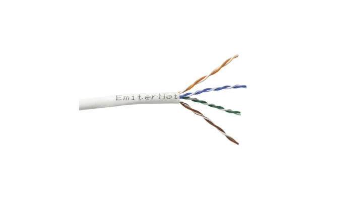 Kabel Emiter Net UTP (U/UTP) kat.5e 350 MHz,drut 4 x 2 x 24 AWG, K/EMITERNET-UTP5EPVC. /305m/