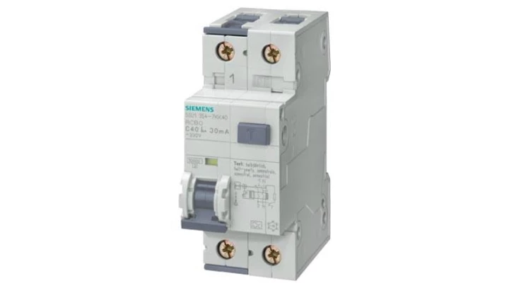 Wyłącznik różnicowo-nadprądowy 10 kA 1P+N typ A 30mA C 10A Un AC 230V 5SU1354-7KK10