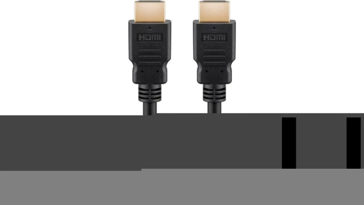 Kabel HDMI™ o bardzo dużej szybkości transmisji z Ethernetem, certyfikowany, 0.5m, czarny, 58267