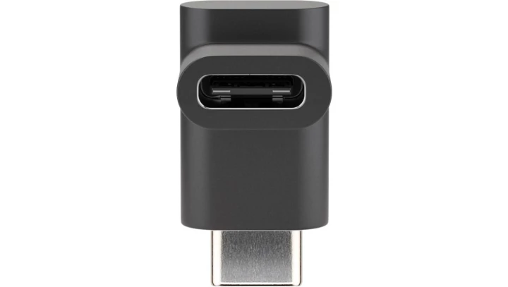 Adapter kątowy USB-C - USB-C czarny 55556