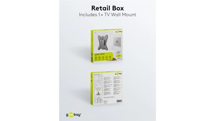 Uchwyt ścienny TV Basic Fix (rozmiar S) 58523