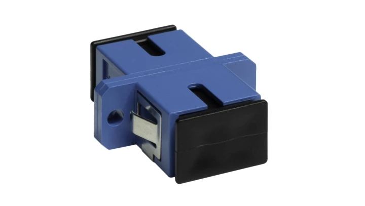Adapter SC SM simplex niebieski
