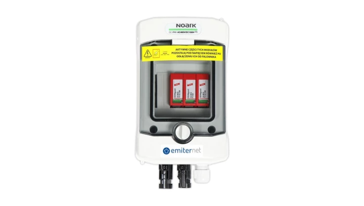 Rozdzielnica przył. hermetyczna z ogranicznikiem przepięć DC,1x łańcuch PV, 1x MPPT EM-1_DC