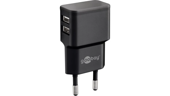 Ładowarka 2xUSB 2.4A czarna 44951