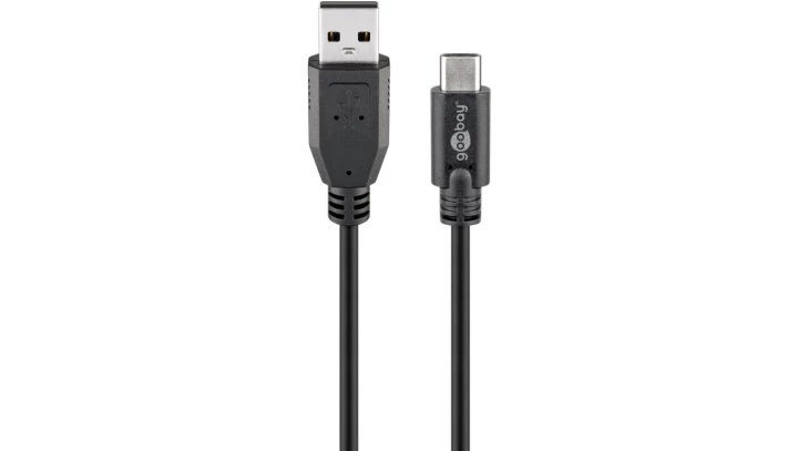 Przewód USB 2.0 HighSpeed USB-C - USB-A 1m 55466