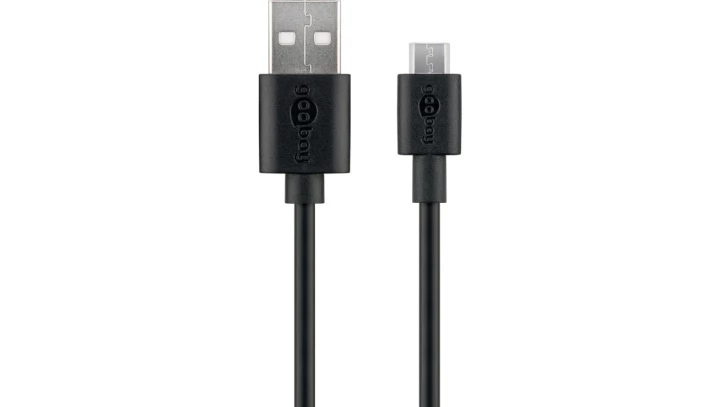 Kabel Micro USB do ładowania i synchronizacji czarny 1m 46800