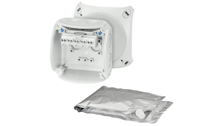 Puszka do wypełniania masą uszczelniającą do 2,5mm2 93x93x62mm czarna WP 0202 G 62000097