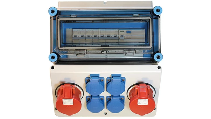 Rozdzielnica gniazdowa 2x16A 400V, 4x16A 230V IP44 Mi-GN/Z 400001