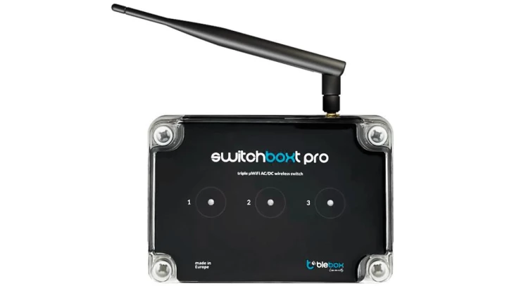 Blebox switchBoxT PRO - bezprzewodowy potrójny wyłącznik dużej mozy 230V µWiFi